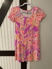 Lilly Pulitzer Tammy Dress Womens Amethyst Sunseekers Sundress Size XS Pink