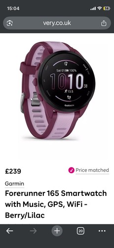 Garmin forerunner 165 - garmin, 43mm