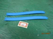 Tomy Trackmaster Thomas The Tank Engine Long Curved Blue Track Straight 17” X 2