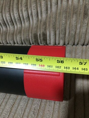 Long rod tube black - long, red