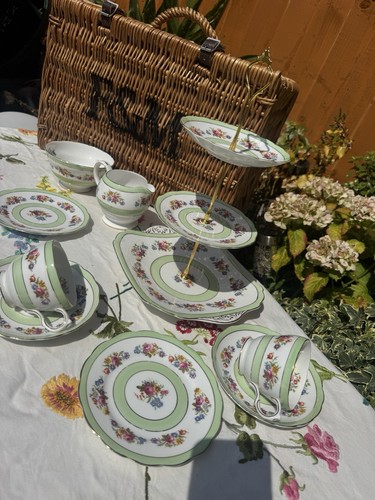 Vintage tea set with - with, cske