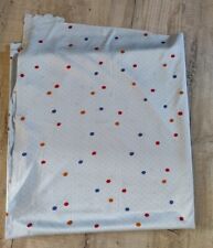 Material Fabric Remnant Polyester Dress Blouse Light Blue Spotty 178 X 182cm NEW