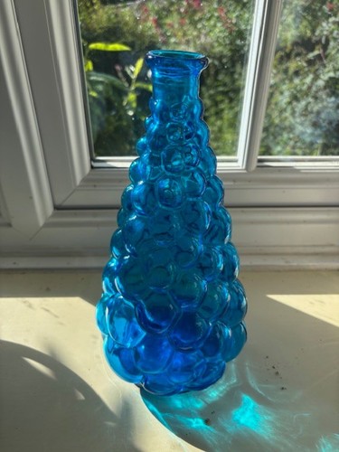 Vintage bright blue - blue, glass