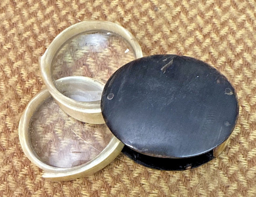 Antique horn double magnifying - double,