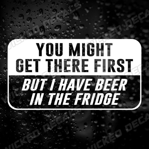 Beer the fridge vinyl - in,