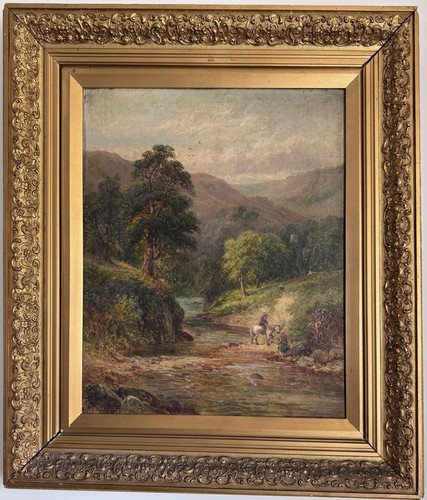 Ellis antique large oil - w.ellis,