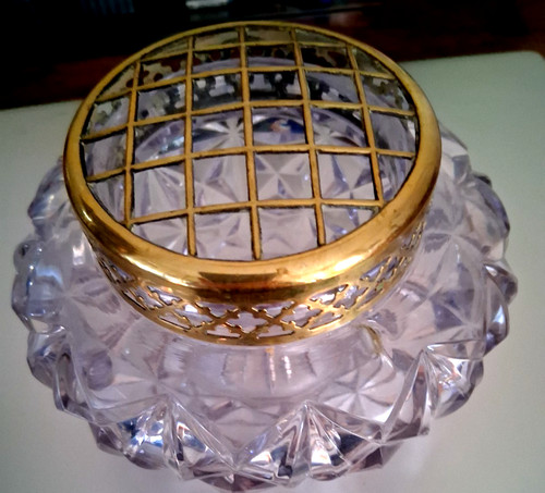 Cut glass and brass - and, ornate