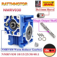 〖Ger〗NMRV030 NMRV30 Worm Gearbox Gear Reducer Ratio 10 15 20 25 30 40 for Nema23