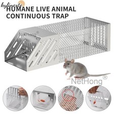 Humane Live Animal Continuous Trap Rat Mouse Mice Catcher Galvanized Steel Cage