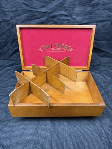 Vintage wooden twinings box - vintage,