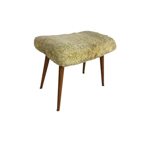 Vintage 1950s yellow sheepskin - yellow,