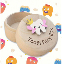 Carved Cute Tooth Fairy Box Kids Tooth Boxes Storage Box Dropped Tooth Keepsake