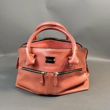 Modalu Pippa Top Handle Handbag in Burnt Orange Leather Gold Hardware HF/ EW