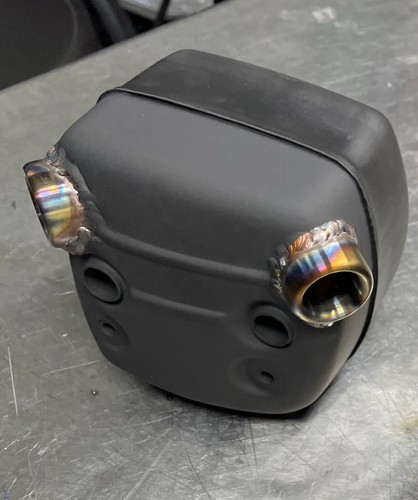 Stainless dual port muffler - dual,