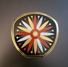 Compact - Stratton  - Geometric Flower Pattern - Vintage