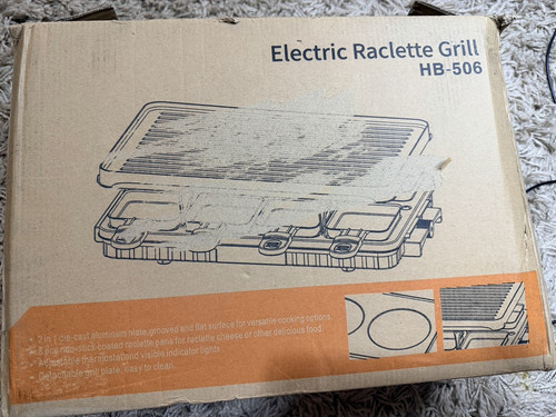 506 electric raclette grill - hb-506,