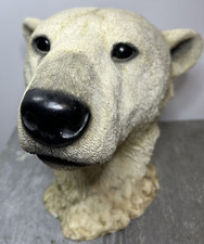 Polar Bear Bust Sherratt & Simpson Figurine Collectible Display