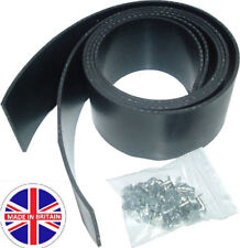 2 x Rubber GARAGE DOOR Reinforced WEATHER SIDE SEALS Draught Excluder & Fixings