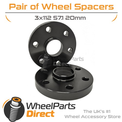Wheel spacers black - (2), 3x112