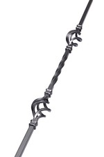 Groverake Traditional Matt Black Metal Stair Spindle 13mm