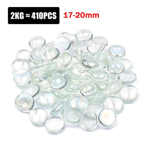 450 round glass pebbles - round,