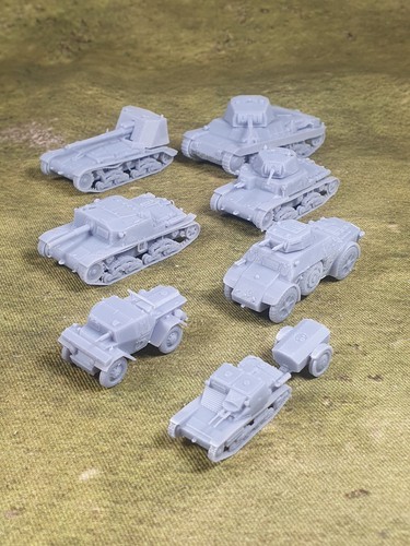 Resin printed 15mm - 3d, (1/100)