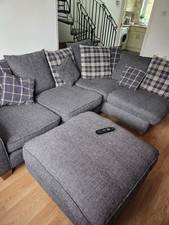 Grey Corner Sofa With Foot