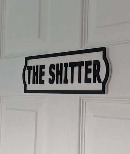 The shitter bathroom toilet - the,