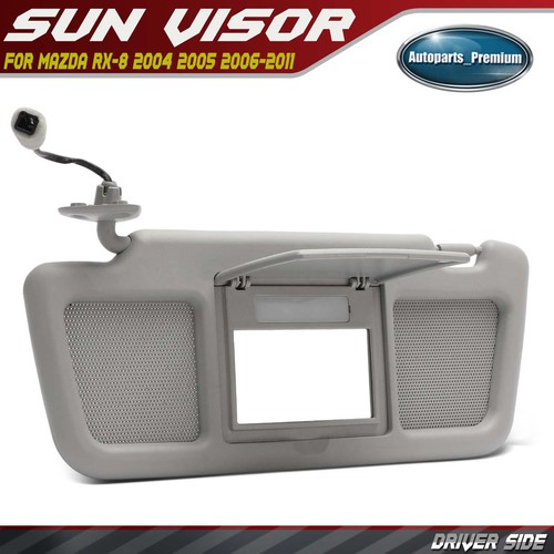 Gray left driver sun - gray, driver sun visor