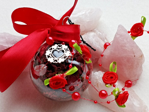 Love witch ball red roses - witch, &