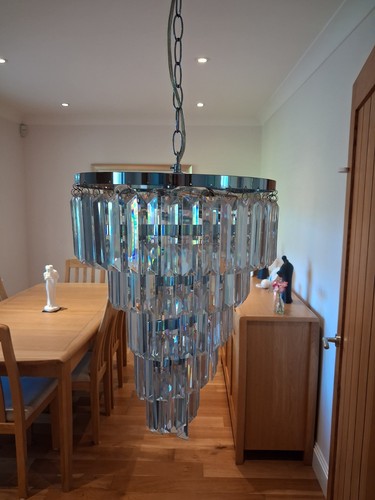 Laura ashley chandelier chrome - ashley,