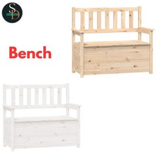 Modern Solid Wood Pine Bench Wooden Storage Bench Seating Chair vidaXL