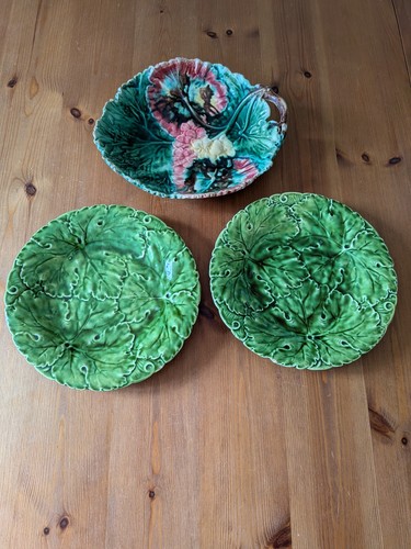 Antique majolica dishes 3 - dishes, x