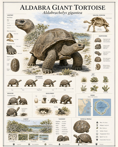 Aldabra giant tortoise - giant,