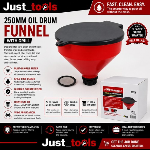 250mm oil drum funnel with - drum,