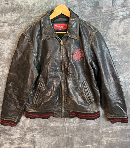 Chevignon leather jacket mens - leather,