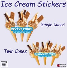 ICE CREAM Stickers - Biscoff