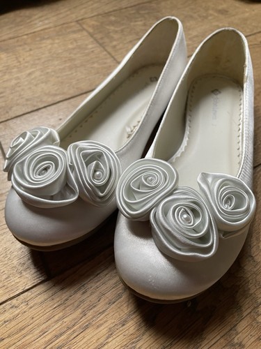 Ivory flower girl - shoes,, size