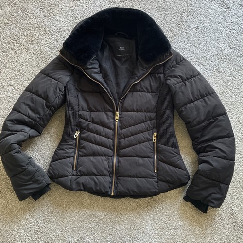 Zara women black - coat, with