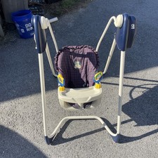 Vintage Graco Swing Battery Operated Open Top 2-Speed Baby Swing Tested EUC