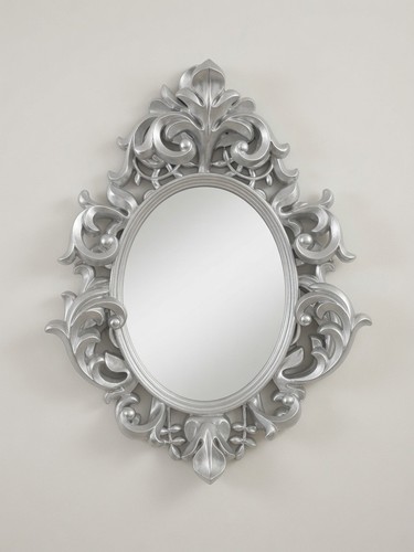 Ornate silver baroque deep - silver,