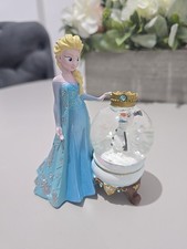 Rare DisneyLand Paris Exclusive Elsa & Olaf Snow Globe Figure Princess Frozen