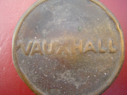 Vintage vauxhall car brass - vauxhall,