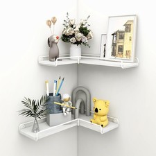 2x Rustic White Corner