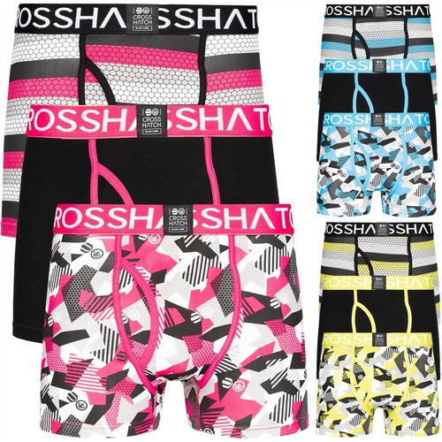 Pack mens crosshatch boxers - crosshatch,