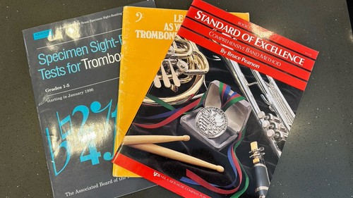 Trombone music books bass - trombone, (bass