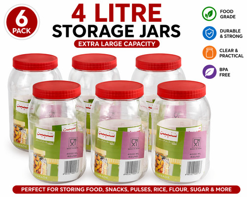 Plastic round jars - plastic,
