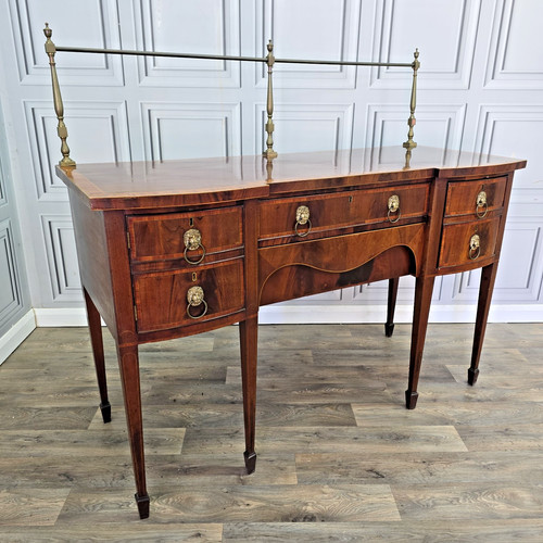 Antique serving table mahogany - serving,