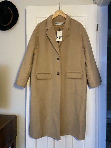 Zara camel wool coat - zara,