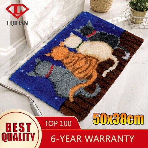 Cats latch hook rug - latch,